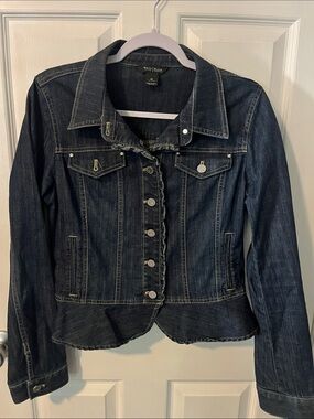 White House Black Market Dark Indigo Denim Jacket